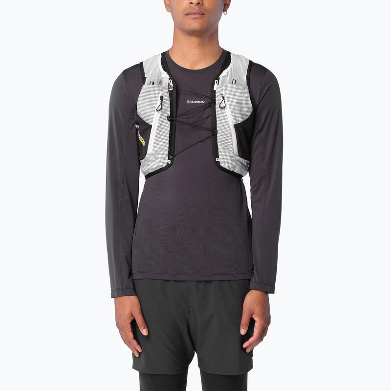 Zaino da corsa Salomon Advance Skin Cross Season Race 15 l white/black 6