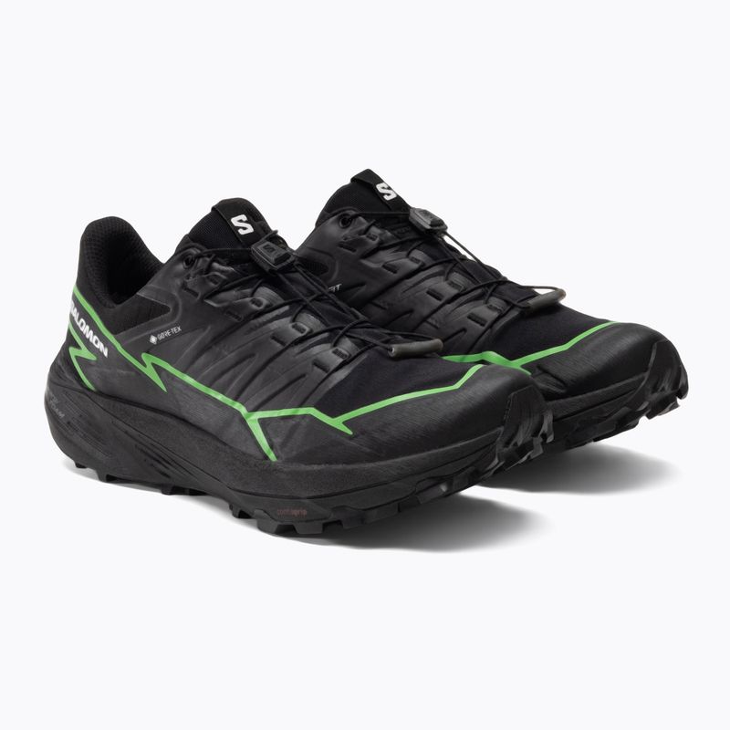 Salomon Thundercross GTX scarpe da corsa da uomo nero/geco verde/nero 6