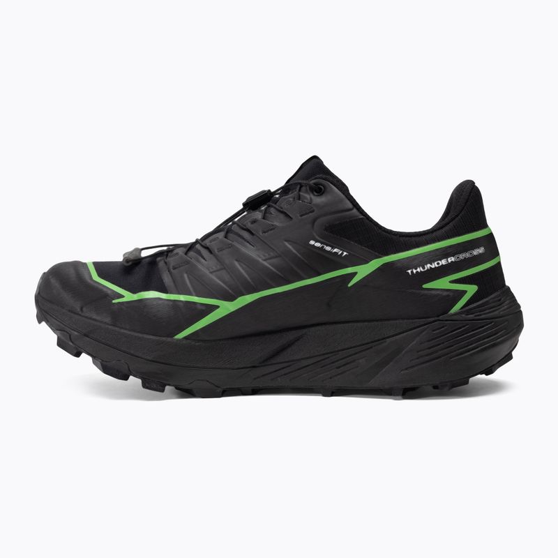 Salomon Thundercross GTX scarpe da corsa da uomo nero/geco verde/nero 2