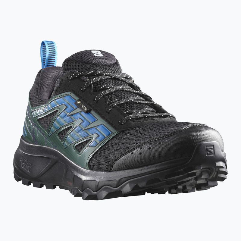 Scarpe da corsa da uomo Salomon Wander GTX nero/abete scuro/blu ibiza