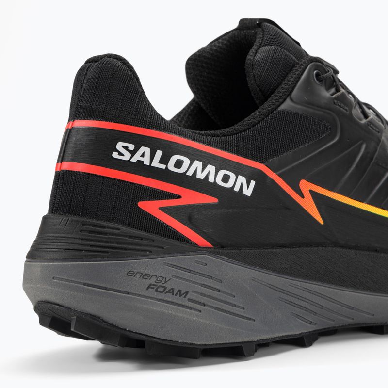 Salomon Thundercross scarpe da corsa da uomo nero/quiet shade/fiery coral 10