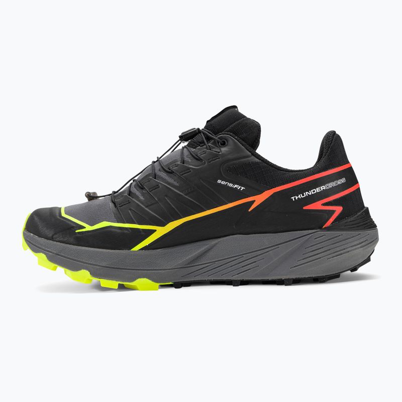 Salomon Thundercross scarpe da corsa da uomo nero/quiet shade/fiery coral 11