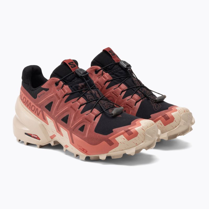 Scarpe da corsa da donna Salomon Speedcross 6 GTX nero/cow hide/faded rose 7