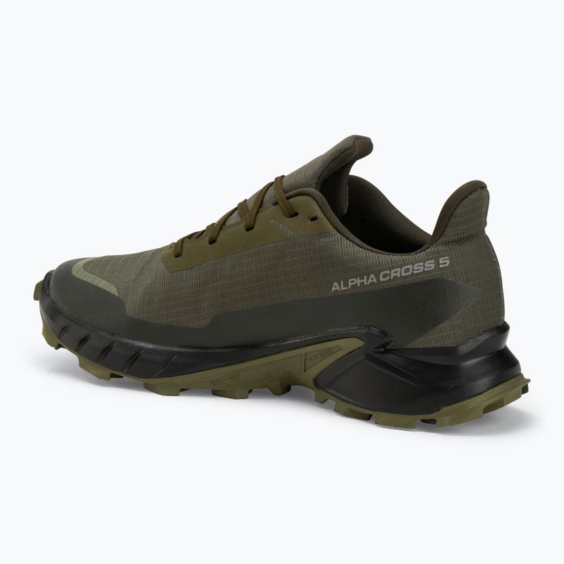 Scarpe da corsa da uomo Salomon Alphacross 5 GTX oliva notte/nero 3