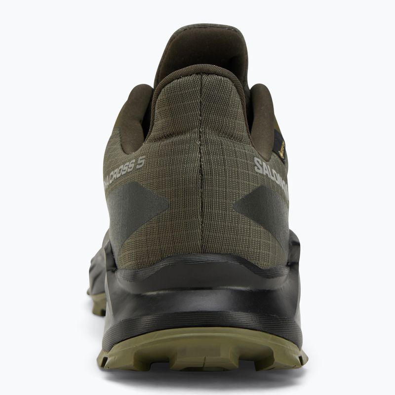 Scarpe da corsa da uomo Salomon Alphacross 5 GTX oliva notte/nero 6