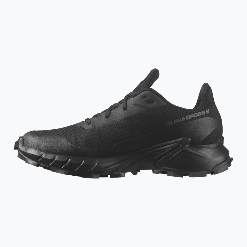 Scarpe da corsa da donna Salomon Alphacross 5 GTX nero/nero/ebano 2