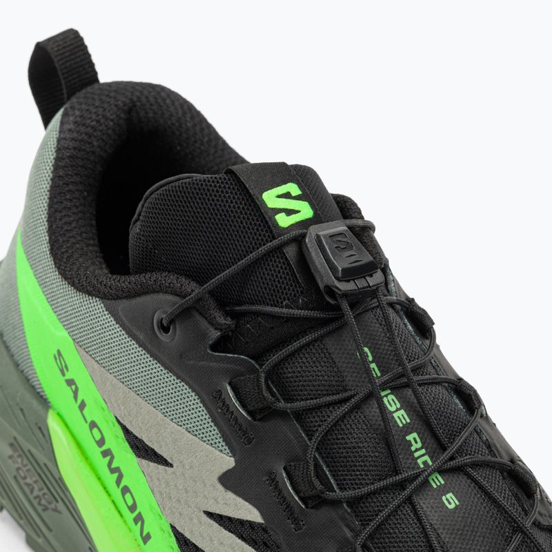 Scarpe da corsa da uomo Salomon Sense Ride 5 nero/laurel wreath/gecko verde 9