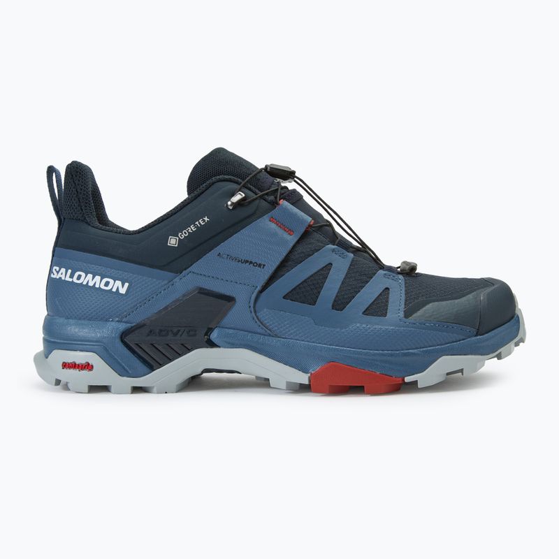 Scarponi da trekking da uomo Salomon X Ultra 4 GTX carbonio/bering mare/blu perla 2