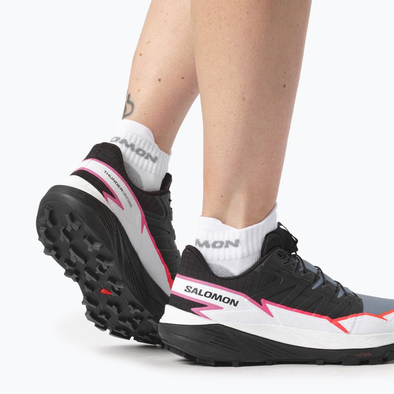 Salomon Thundercross scarpe da corsa donna nero/bering sea/rosa glo 12