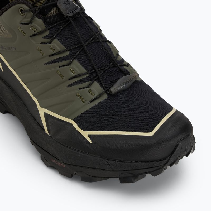 Salomon Thundercoss GTX scarpe da corsa da uomo notte d'oliva/nero/alfa 7