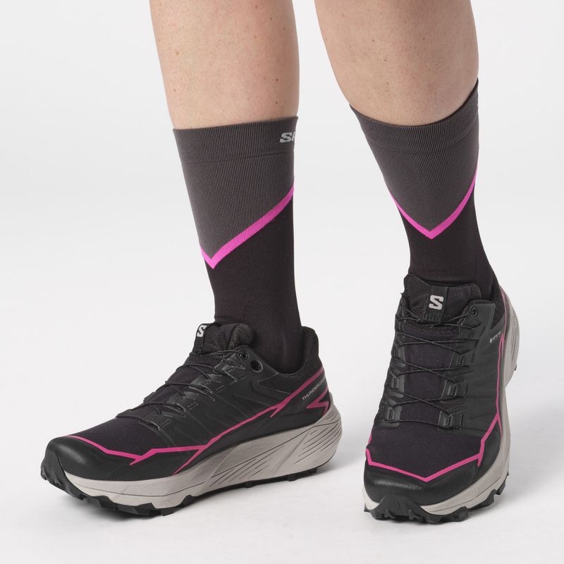 Salomon Thundercoss GTX scarpe da corsa da donna nero/nero/rosa 3