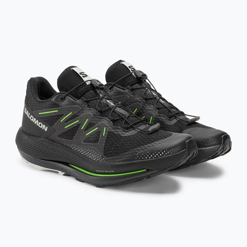 Scarpe da corsa Salomon Pulsar Trail uomo nero/geco verde 4