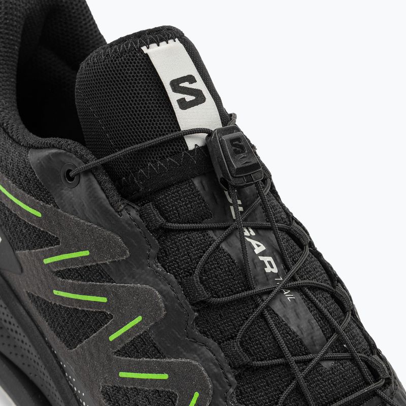 Scarpe da corsa Salomon Pulsar Trail uomo nero/geco verde 8