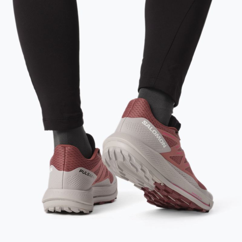Salomon Pulsar Trail scarpe da corsa da donna pelle di mucca/sfumature di rose/rosa glo 18