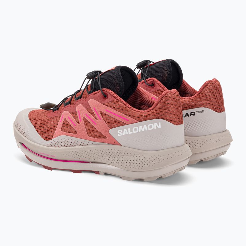 Salomon Pulsar Trail scarpe da corsa da donna pelle di mucca/sfumature di rose/rosa glo 3