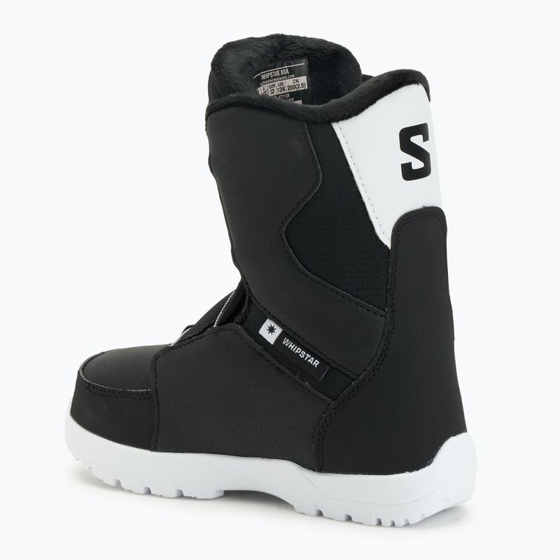 Scarponi da snowboard junior Salomon Whipstar Boa Jr black/black/white 2