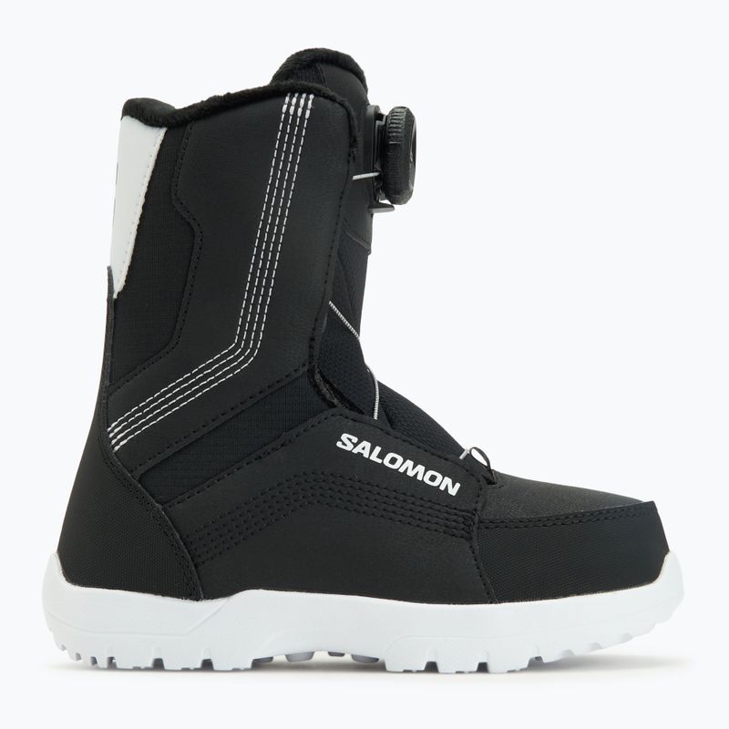 Scarponi da snowboard junior Salomon Whipstar Boa Jr black/black/white 5