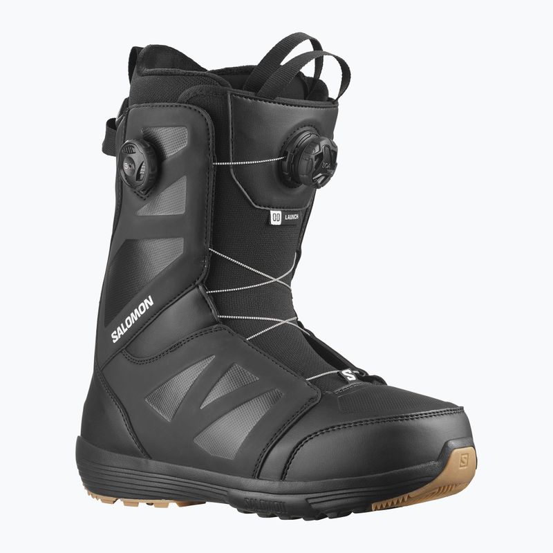 Scarponi da snowboard Salomon Launch Boa SJ Boa nero/bianco da uomo 6