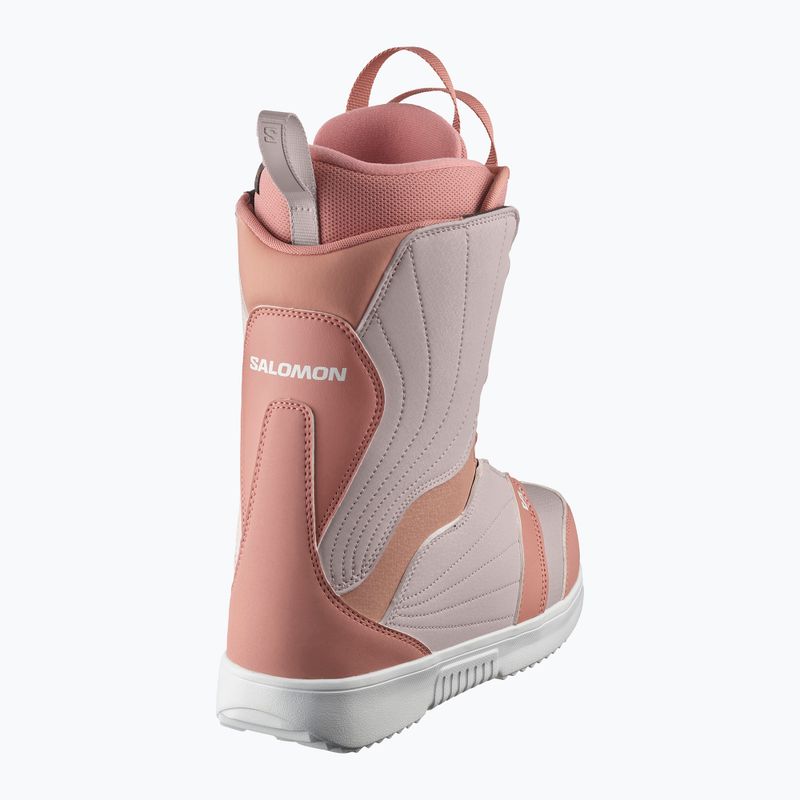 Scarponi da snowboard da donna Salomon Pearl Boa ash rose/lilac ash/white 7