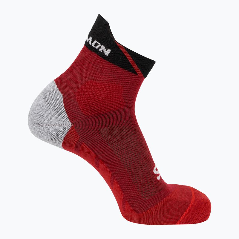 Calzini da corsa Salomon Speedcross Ankle rosso dalia/nero/poppy