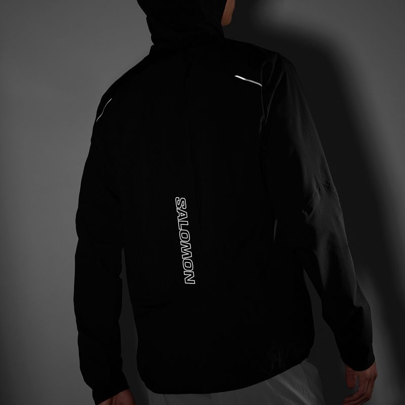 Giacca da corsa Salomon Bonatti Trail nero intenso da uomo 8