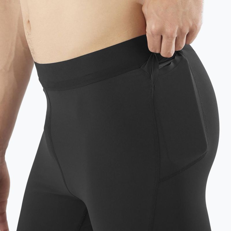 Pantaloncini da corsa Salomon Sense Aero Tights nero profondo da uomo 4