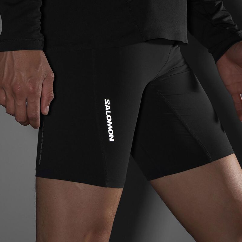 Pantaloncini da corsa Salomon Sense Aero Tights nero profondo da uomo 5