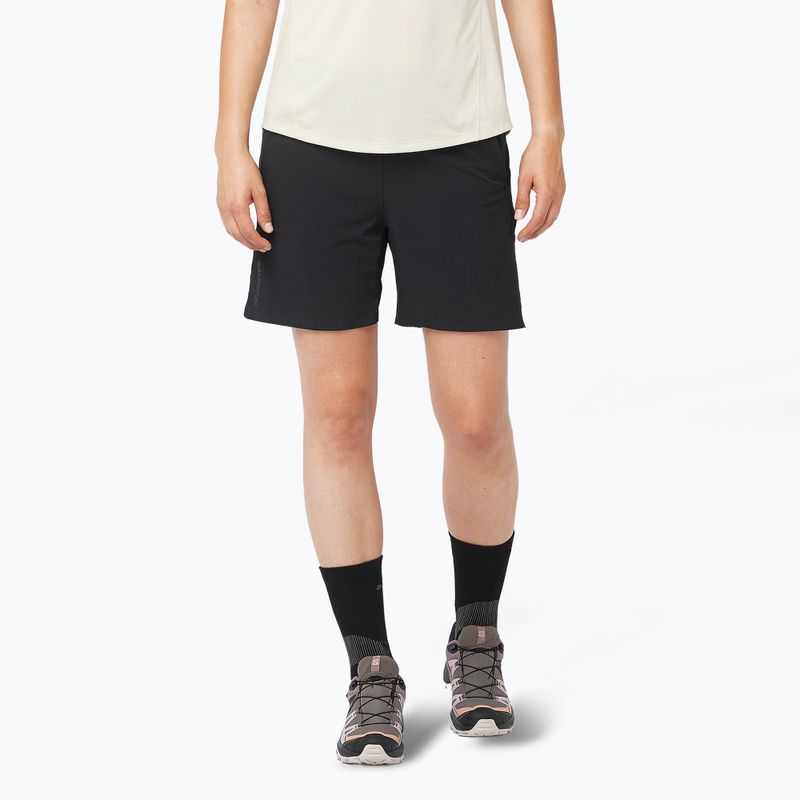 Pantaloncini Salomon Wayfarer Ease donna nero profondo