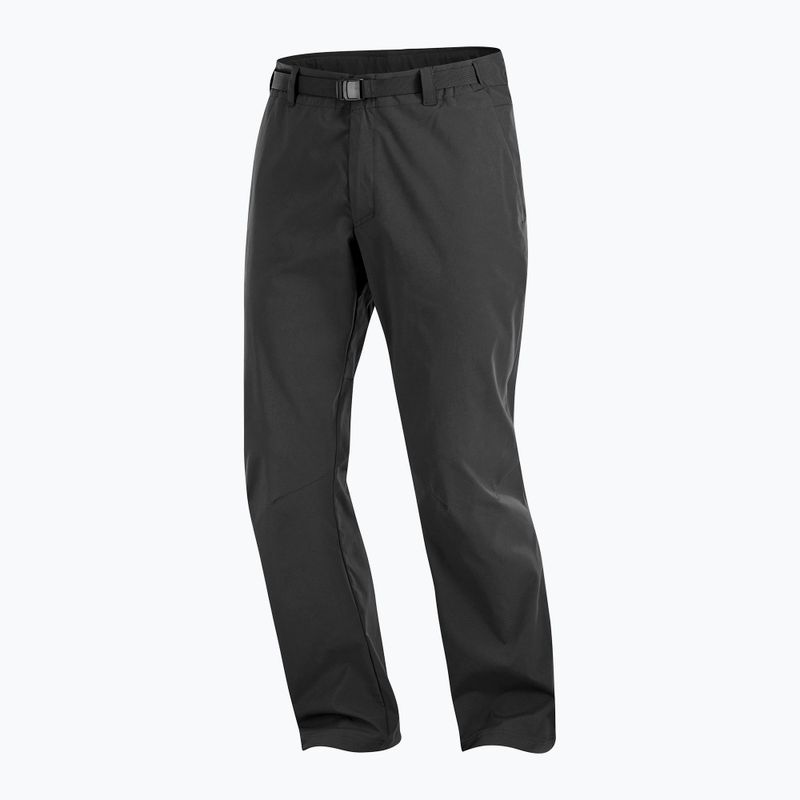 Pantaloni antipioggia Salomon Outerpath Base nero profondo da uomo 7
