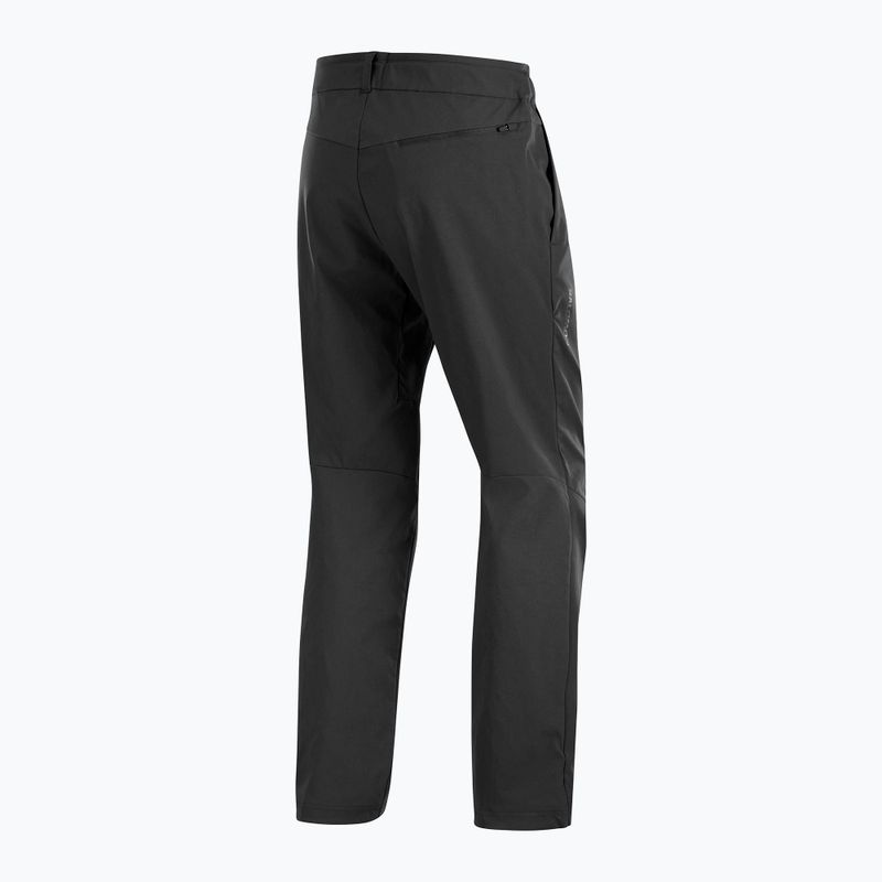 Pantaloni antipioggia Salomon Outerpath Base nero profondo da uomo 8