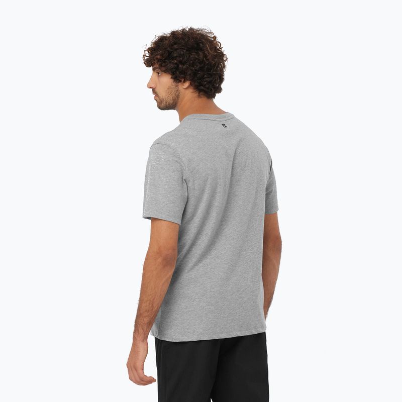 Maglietta Salomon Logo Performance Uomo grigio erica 2