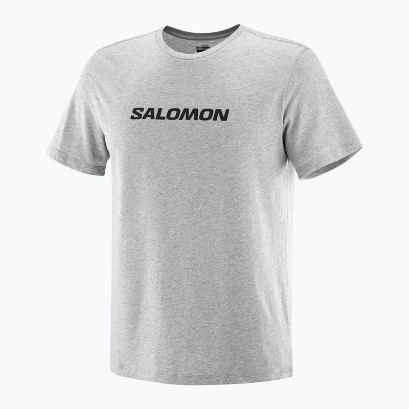 Maglietta Salomon Logo Performance Uomo grigio erica 3