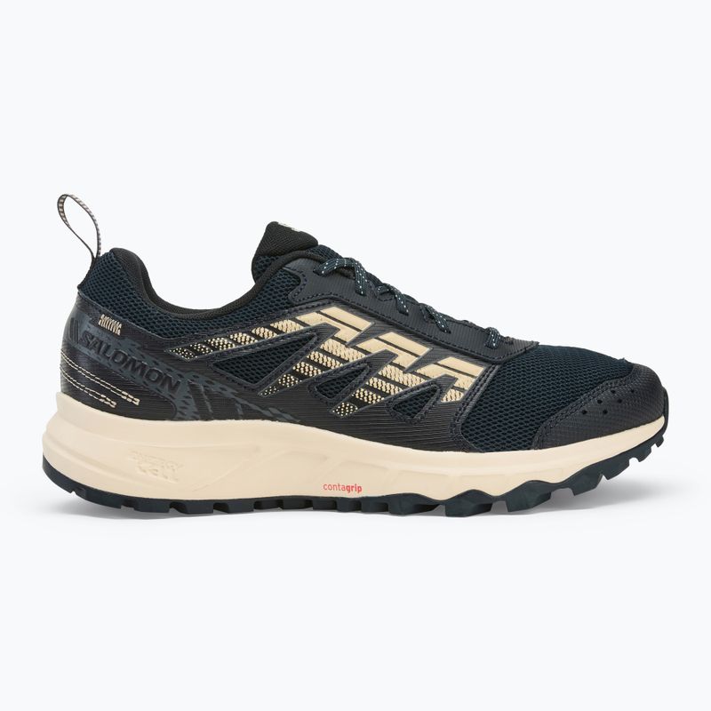 Scarpe da corsa Salomon Wander uomo carbonio/india ink/almond buff 2