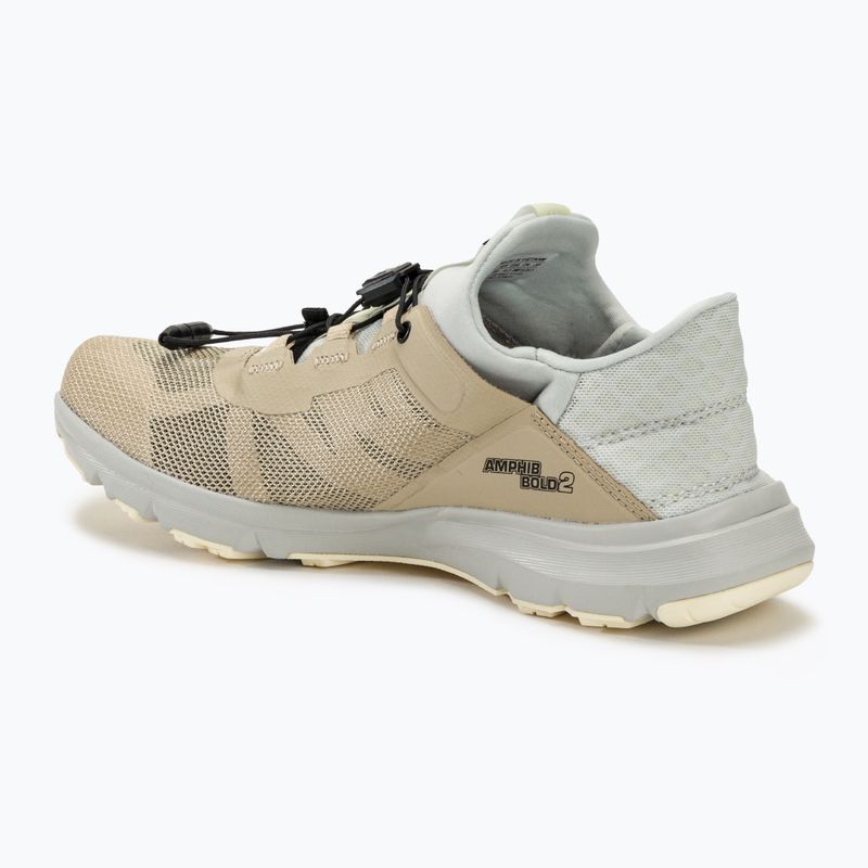 Salomon Amphib Bold 2 scarpe da corsa donna pepe bianco/grigio ghiacciaio/giallo trasparente 3