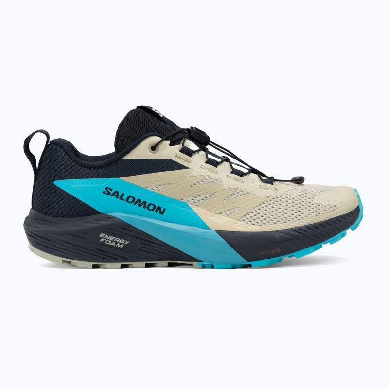 Scarpe da corsa da uomo Salomon Sense Ride 5 alfalfa/carbonio/blu petrolio 2