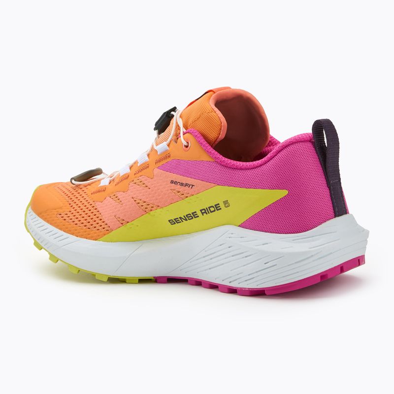 Salomon Sense Ride 5 scarpe da corsa donna bird of paradise/bianco/zolfo primavera 3