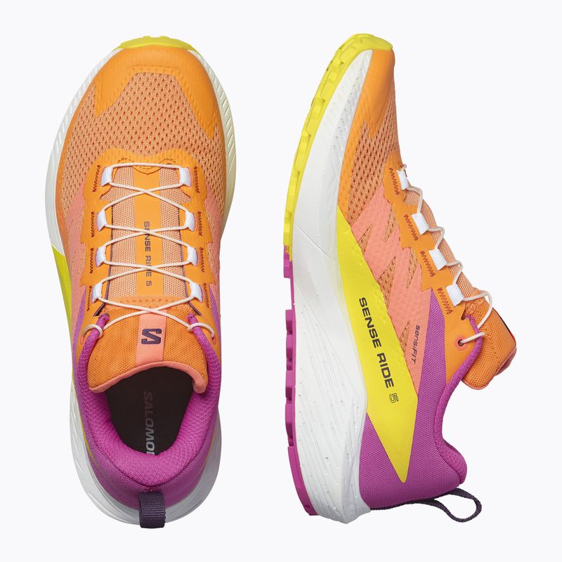 Salomon Sense Ride 5 scarpe da corsa donna bird of paradise/bianco/zolfo primavera 13