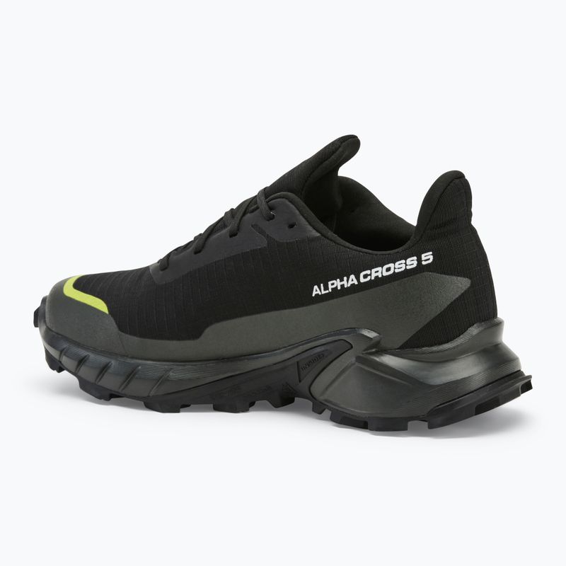 Scarpe da corsa da uomo Salomon Alphacross 5 GTX nero/torba/zolfo primavera 3