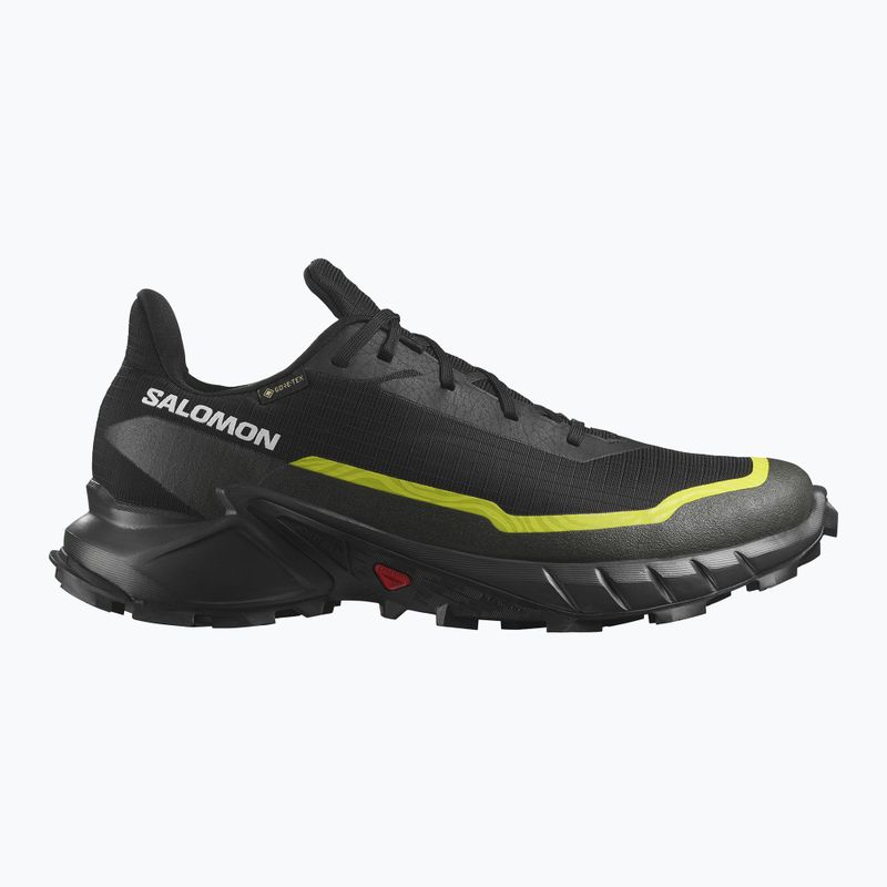 Scarpe da corsa da uomo Salomon Alphacross 5 GTX nero/torba/zolfo primavera 9