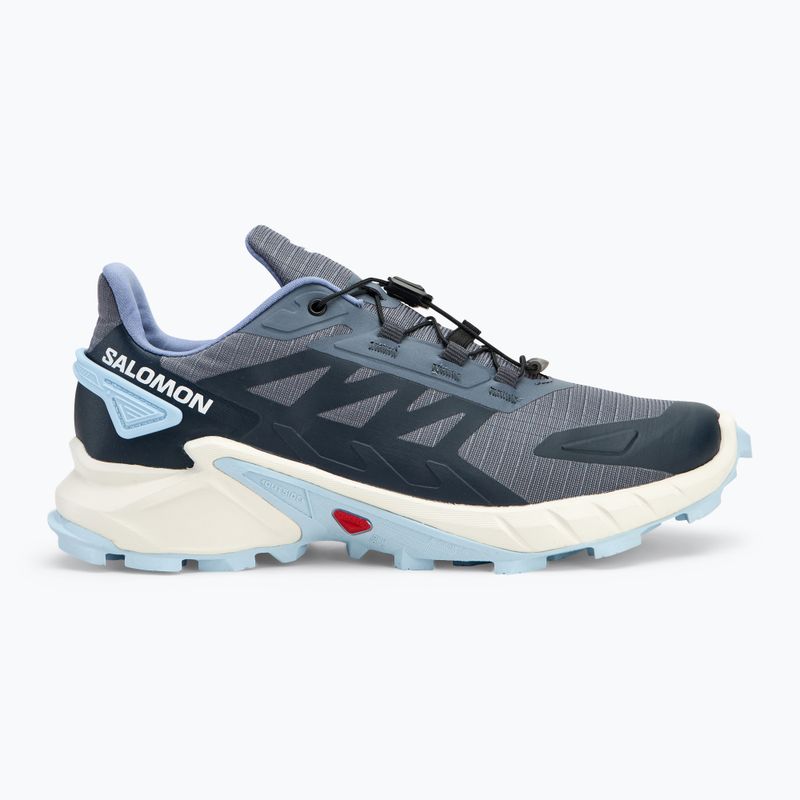 Salomon Supercross 4 scarpe da corsa donna grisaglia/bianco/blu cachemire 2