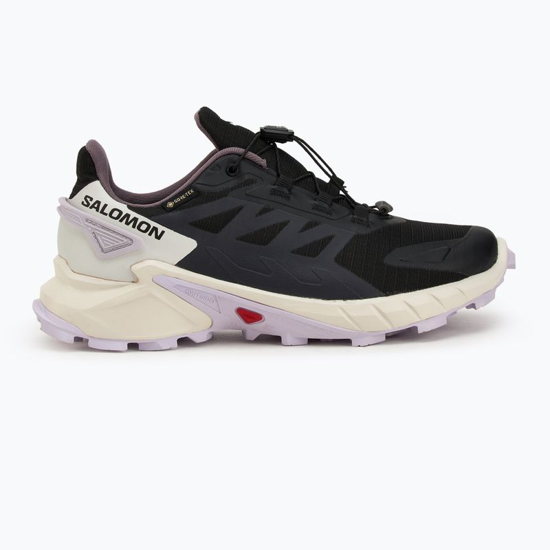 Scarpe da corsa da donna Salomon Supercross 4 GTX nero/vanilla ice /orchidea petalo 2