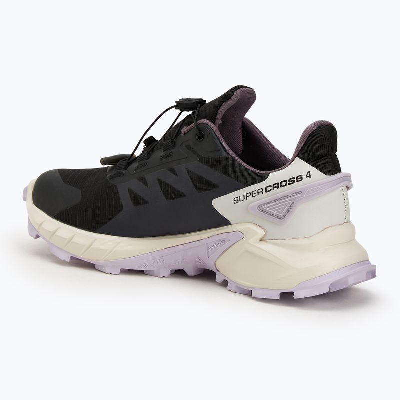Scarpe da corsa da donna Salomon Supercross 4 GTX nero/vanilla ice /orchidea petalo 3