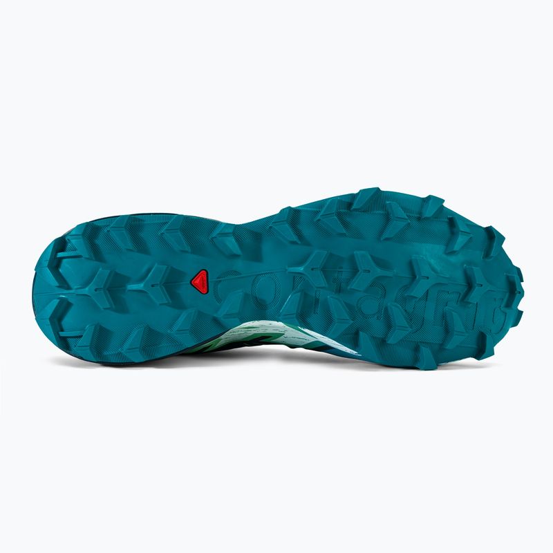 Scarpe da corsa Salomon Speedcross 6 da uomo in carbonio/tahitian tide/bianco 5