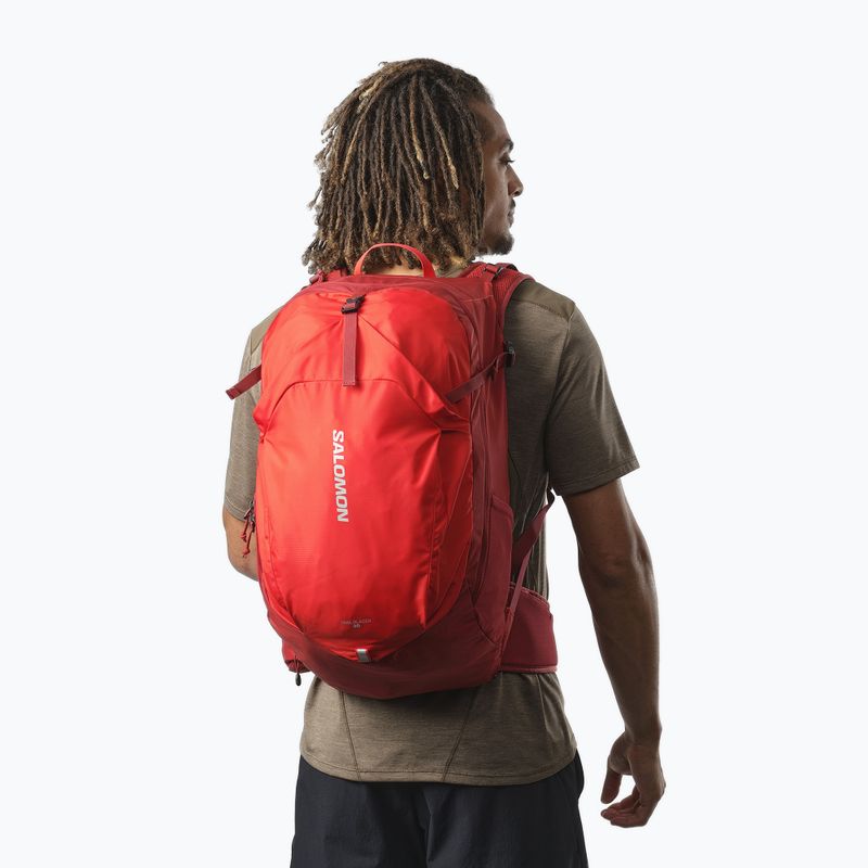 Salomon Trailblazer 30 l zaino da trekking dahlia/rosso ad alto rischio 3