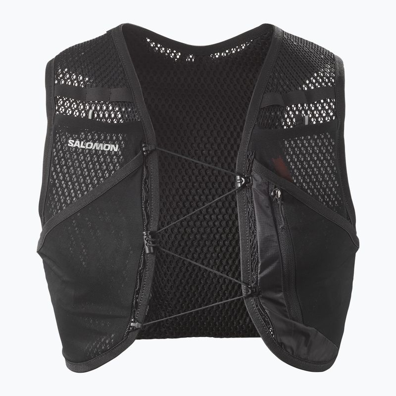 Gilet da corsa Salomon Active Skin 4 No Flasks nero/metallo