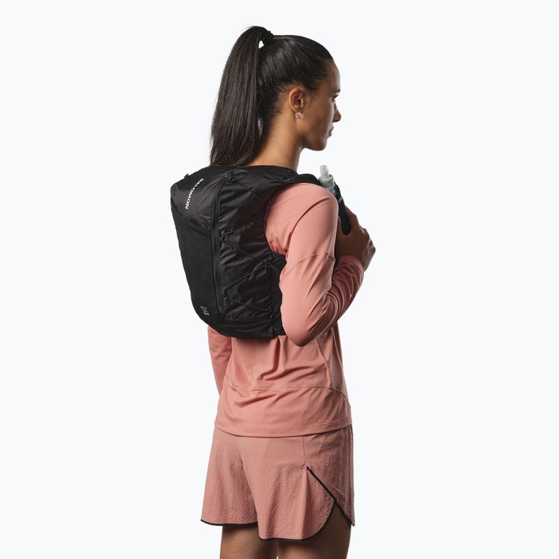 Gilet da corsa da donna Salomon Active Skin 12 Set nero/metallo 5