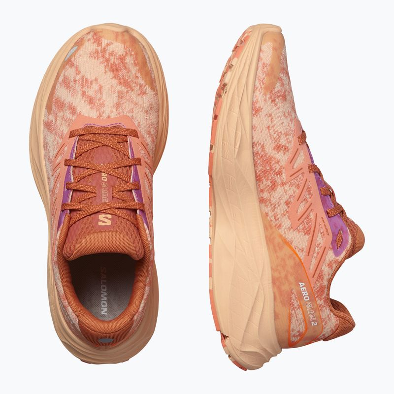 Salomon Aero Glide 2 scarpe da corsa da donna spice route/peach quartz/fresh salmon 13
