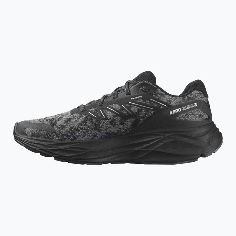 Scarpe da corsa da uomo Salomon Aero Glide 2 nero/fantasma/grigio notte 10