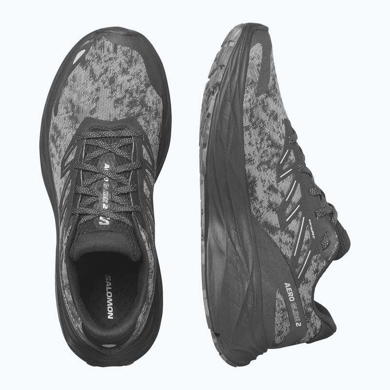Scarpe da corsa da uomo Salomon Aero Glide 2 nero/fantasma/grigio notte 13
