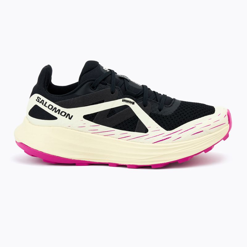 Scarpe da corsa Salomon Ultra Flow donna nero/giallo trasparente/viola rosa 2